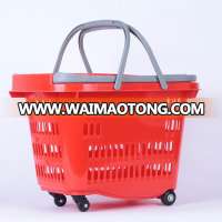 small plastic supermarket shopping cart