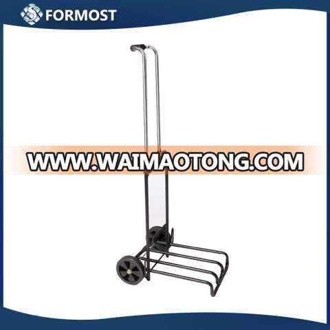 Iron HeavyDuty LightWeight luggage cart with Rolling Wheels / Metal Portable Folding shopping trolley dolly / Solid Utility cart