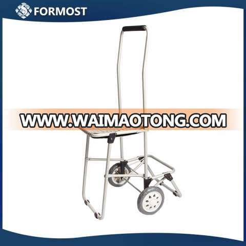 Lron Luggage Cart / Shopping Cart With Chair / Trolley Dolly with Seat