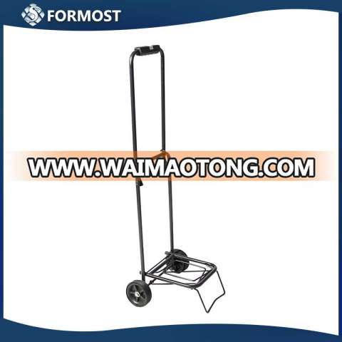 Collapsible compact Folding Luggage Cart / Hand-pulled shopping dolly / Wire Foldable bag trolley